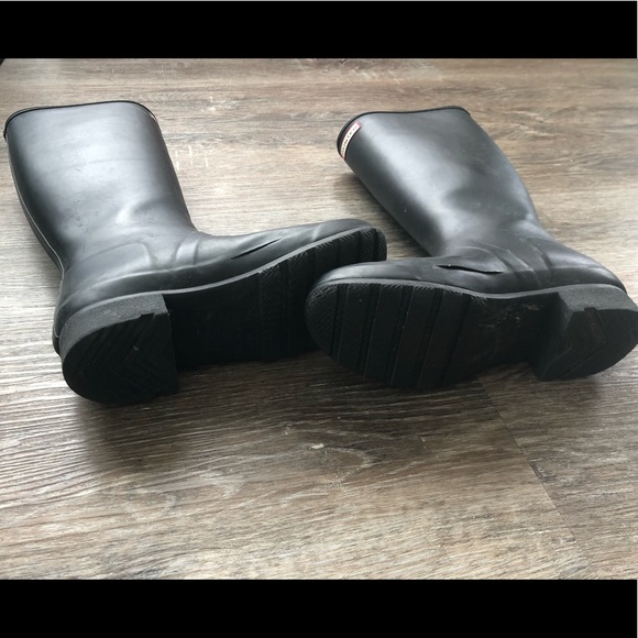 Black HUNTER Rain Boots - Picture 2 of 6